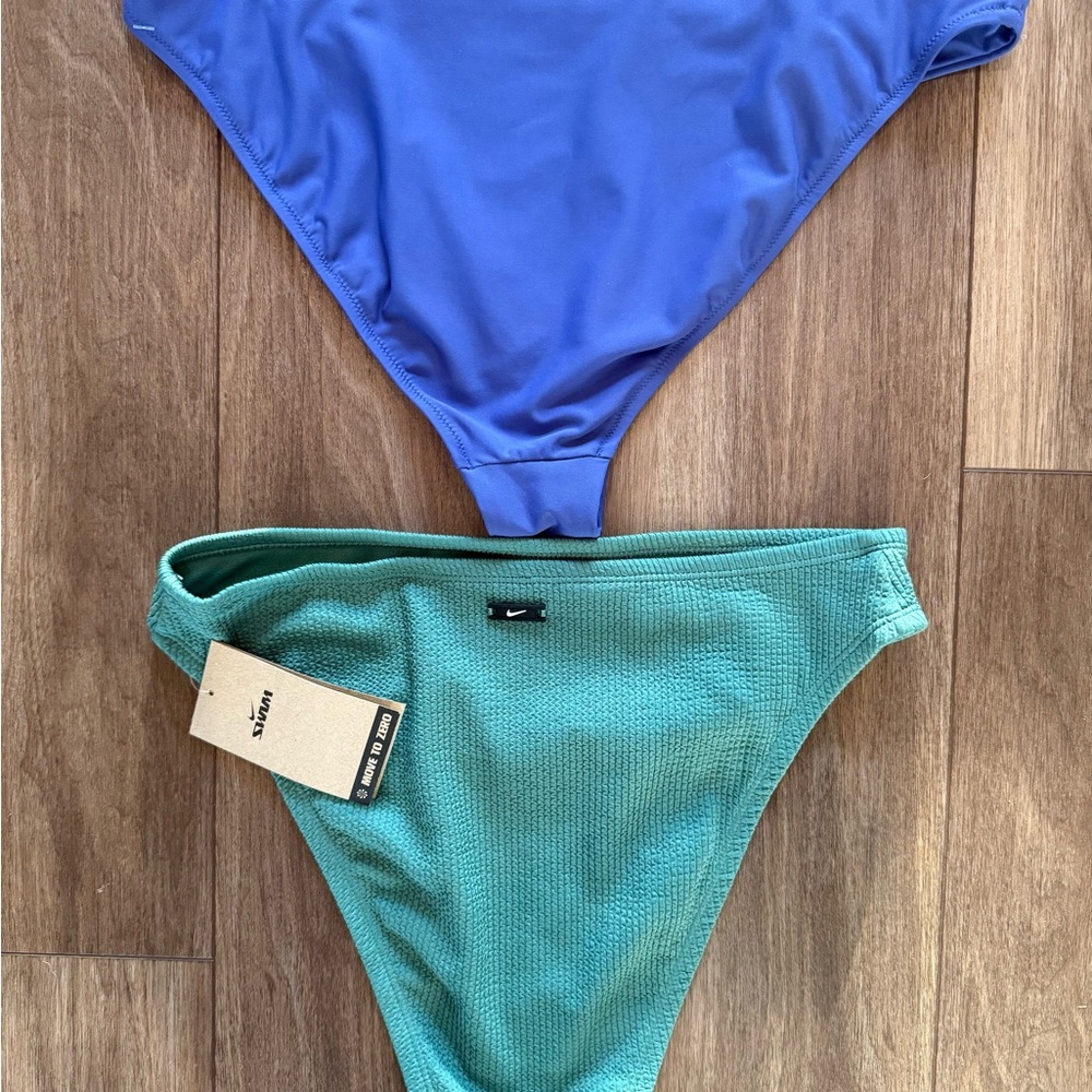 Blue and Green Bikini Bottoms